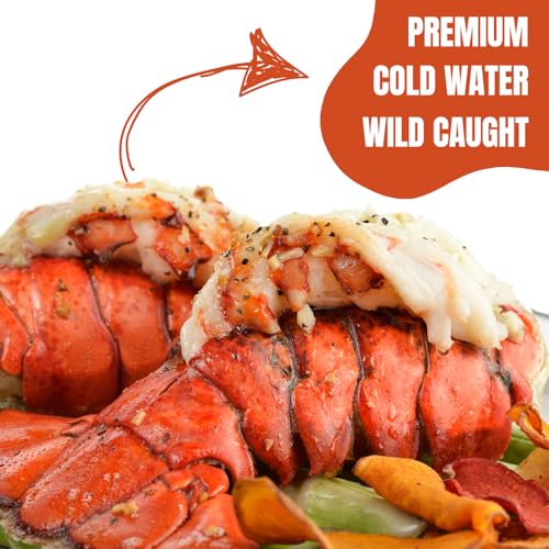 North Atlantic Fish Company, Frozen, Wild Caught, Cold Water Lobster Tails (Twin-Pack, 3oz each)