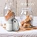 Minos Stainless Steel Sugar Bowl With Lid - 8.5 OZ - Condiment Server - Serving Coffee And Tea On Table