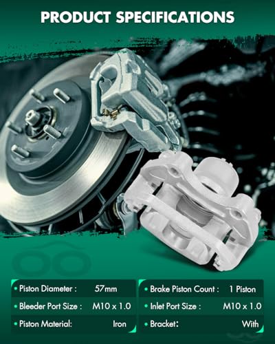 Image of SCITOO Front Left Brake Caliper With Bracket 19B2690 For Infiniti I35 2002-2004, For Nissan For Altima 2002-2006, For Nissan For Maxima 2002-2003