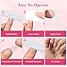 Quaferen Clear Stiletto Nail Tips, 500PCS Half Cover Soft Gel Nail Tips Medium Stiletto False Nails Almond Shape Curved Tips for Acrylic Nails Salon Home DIY with Box 10Sizes