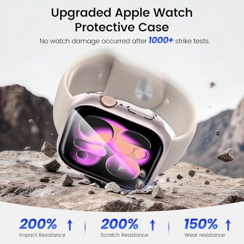 Tensea 3PCS for Apple Watch Screen Protector Case Series 11/10 42mm by Tensea - Used condition - Image 5