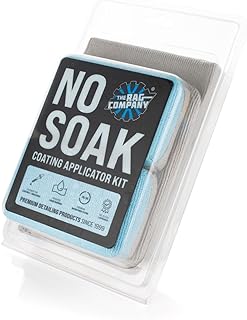 The Rag Company - No Soak Coating Applicator Kit - Microfiber Coating Sponges with Soak Barrier Plus 3 Scratchless and Edgeless 70/30 Blend Microfiber Towels for Buffing/Leveling Coatings