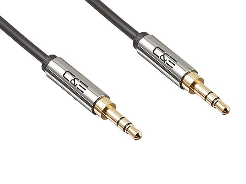 Cable de extensión de auriculares auxiliar de 0.138 in, 2 pies (2.0 ft), cable de extensión de audio estéreo macho a hembra de 2 pies (2.0 ft) para