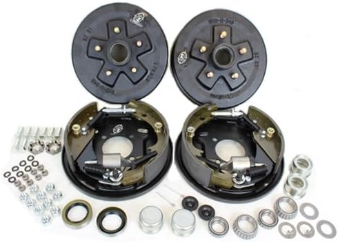 Amazon Southwest Wheel 3 500ポンド トレーラー車軸油圧ブレーキキット 5 4 5インチ ボルトサークル ブレーキパーツ 車 バイク