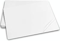 Vista 7 de Aleación de aluminio Sublimación Espacios en blanco 300 x 450 X1mm 3PCS Metal Photo Signs Round Corners Plate Pure White Paquete de 3