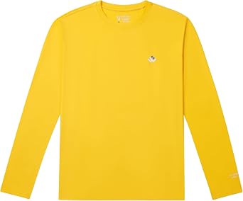 Men’s UPF 50+ Lightweight Long Sleeve Casual T-Shirt Quick Dry UV Sun Protection for Outdoor Beach Hiking Fishing Exercise