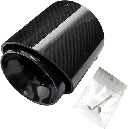 Amazon Carmon 車用マフラーカッター ステンレス鋼と炭素繊維製 上品 贅沢 適用可能 F54 F55 F56 F57 F60 R55 Cooper S R56 Cooper S R57 Cooper S R58 Cooper S 黒 Black エンジン用ツール 車 バイク