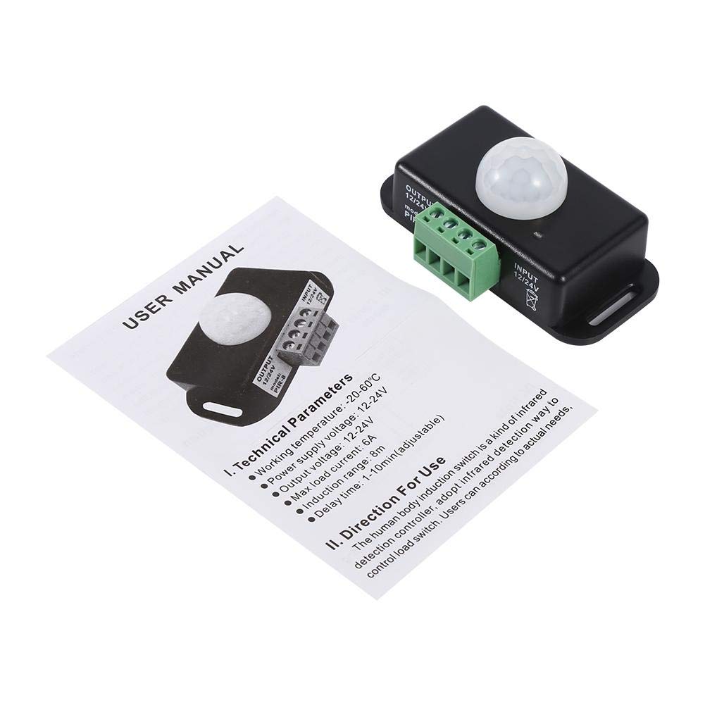 Interruttore Sensore Di Movimento 12V/24V Per Luci LED - Controller PIR Per Strip LED Flessibili - Foto 9