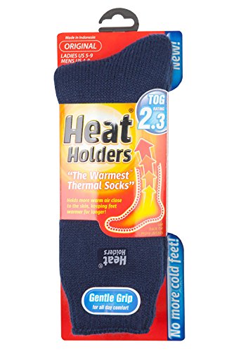 HEAT HOLDERS - Women's Original Ultimate Thermal Socks, One Size 5-9 us (Indigo Blue)