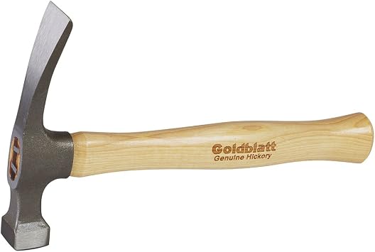 Goldblatt - G06993 GOLDBLATT Brick Hammer, 20 Oz Bricklayers Masonry Hammer, 12-Inch Hickory Wood Handle