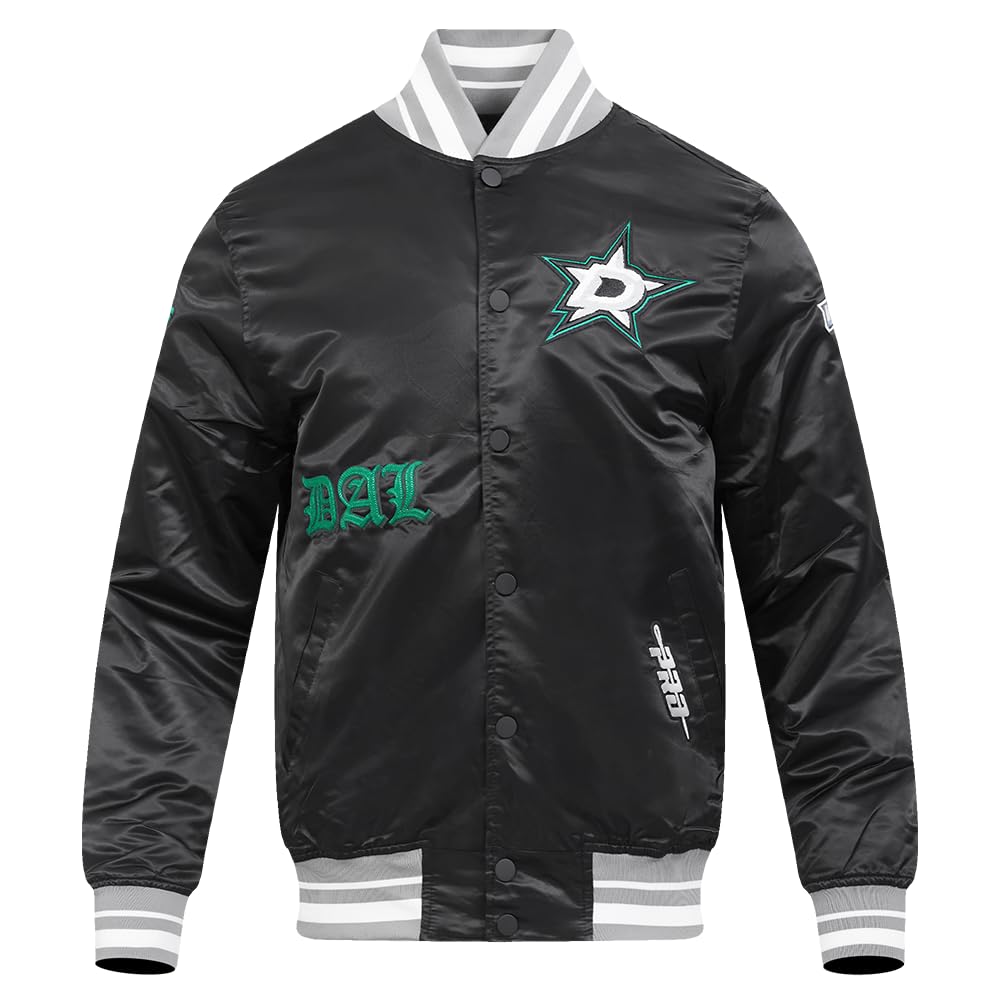 Pro Standard Mens NHL Old English Satin Jacket