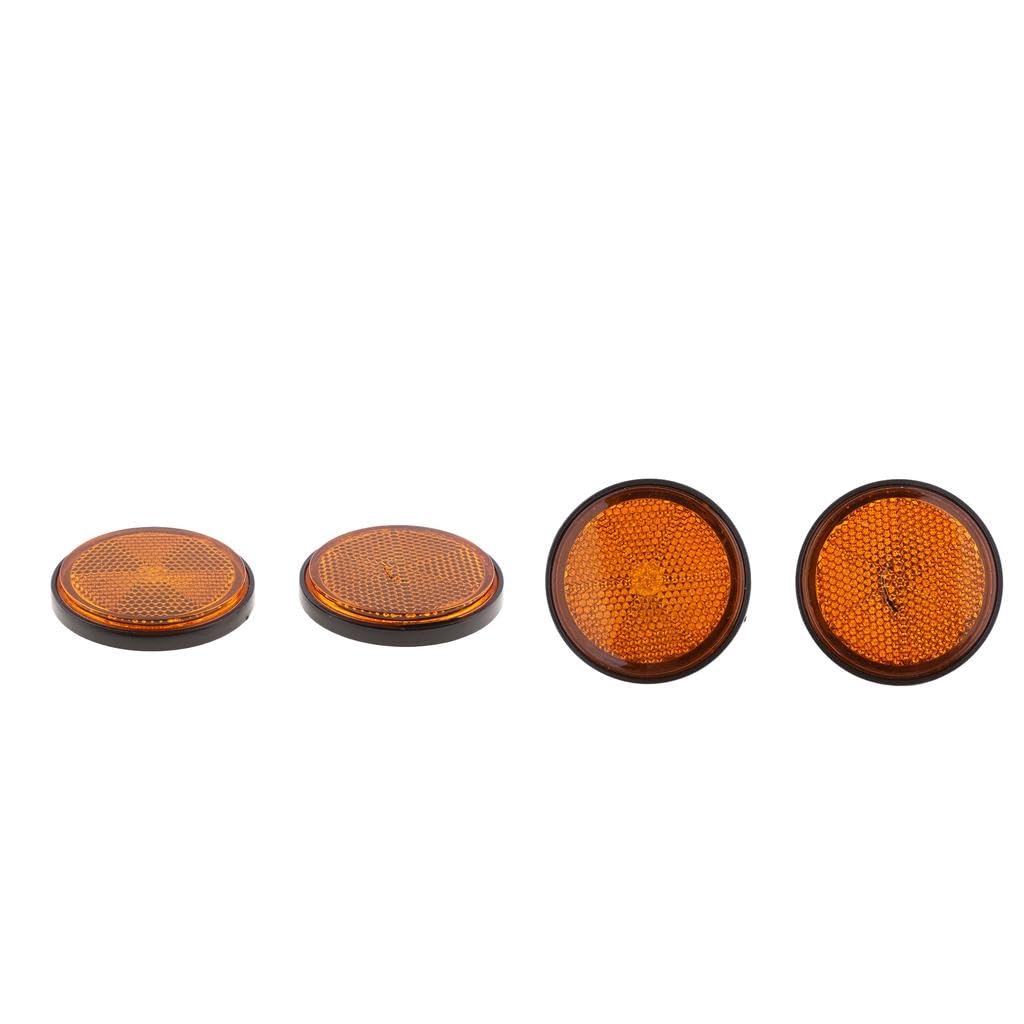 The Style Sutra 2 Pair Round Reflectors Universal for Motorcycle ATV Dirt Bike Orange|Motors | Parts & Accessories | Motorcycle Parts |2 Pair Round Reflectors-image-36