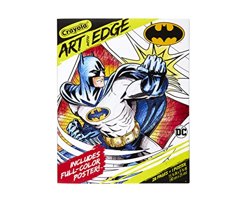 Crayola Batman Coloring Pages (28pgs), Includes Batman Poster, Adult Coloring, Collectable Gift