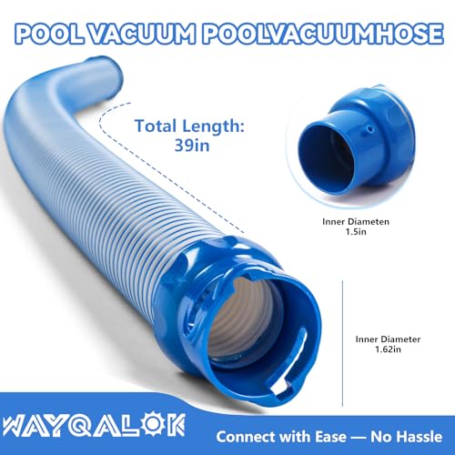 Pool Vacuum Hose Replacement Kit 39in Twisted Lock Design Pool Cleaner Hose for MX6, MX8, X7, T3, T5 models Replaces Part R0527700(7pack)
