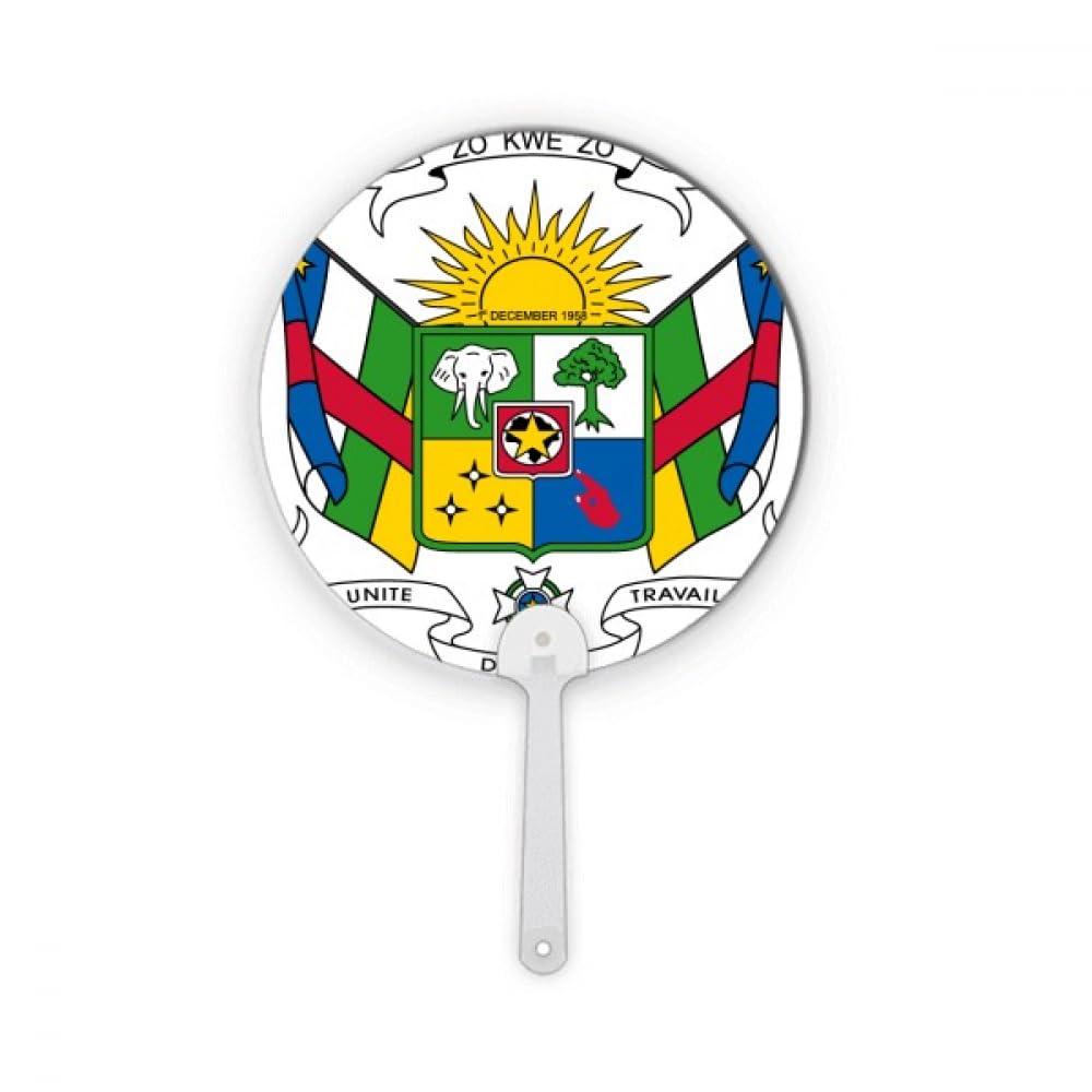 Ventilateur de poche plastique rond rigide avec emblème national pays