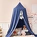 dix-rainbow Princess Decor Canopy for Kids Bed, Soft and Durable Bed Canopy for Girls Room Tent Canopy Dreamy Mosquito Net Bedding, Children Reading Nook Canopies Indoor(Blue)