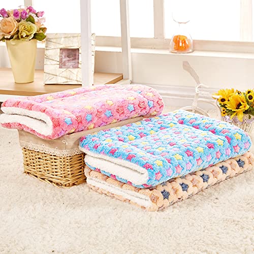 XZJMY 3Pcs Small Animal Bed Mat, Warm Bed Mat,Soft Plush Pad Mat,Small Animal Winter Sleep Bedding Mat for Small Medium Dog Cats - Image 3