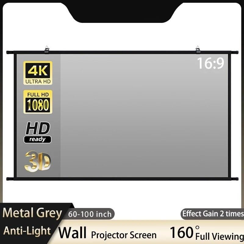 Pantalla de proyección de 100 pulgadas para pared miniatura 3