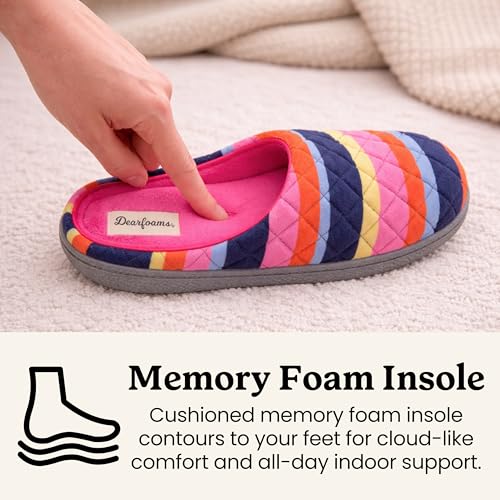 Image of Leslie Terry Clog House Shoes with Memory Foam, Indoor Slippers with Wide Widths