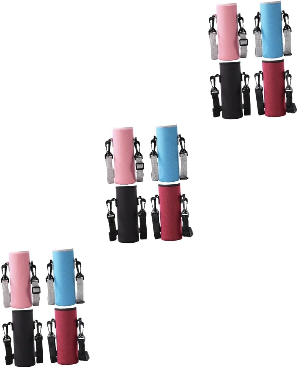 PRETYZOOM 12pcs Reusable Cloth Water Bottle Carriers Strap Insulated Bottle Protectors for Various for Outdoor Activities and Easy to Clean