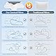 HOMCA Orthopädisches Kissen Memory Foam Nackenstützkissen Ergonomisches Kopfkissen für Seitenschläfer Rückenschläfer und Bauchschläfer, Waschbare Kisseneinzug, Grau