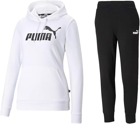 Amazon プーマ スウェット レディース 上下 Puma パーカー パンツ ビッグロゴフーディ Sサイズ 5712 Wht トレーナー パーカー 通販