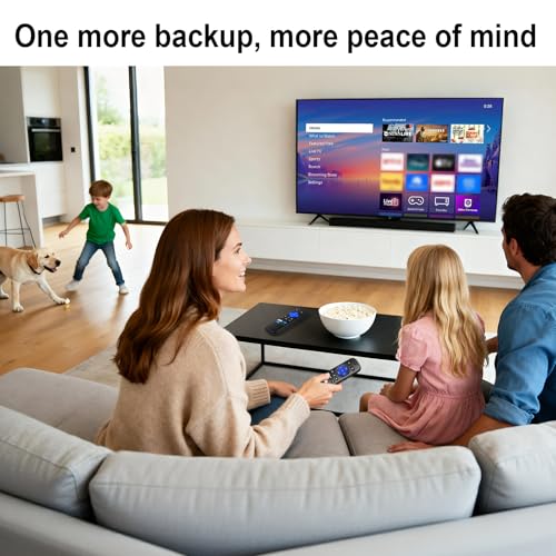 Image of (Pack of 2) Replaced Remote Control Only for Roku TV Compatible with TCL Roku /for Hisense Roku /for Insignia Roku /for Onn Roku TV /for Philips Roku Smart TVs (Not for Roku Stick and Box)