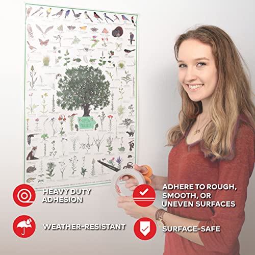 Xfasten Extra Strength Double-Sided Tape, White, 3/4-Inch X 15-Yard (Pack Of 3) - Extra Sticky For Heavy Duty Bonding (15 Yards Per Roll) #TOP2