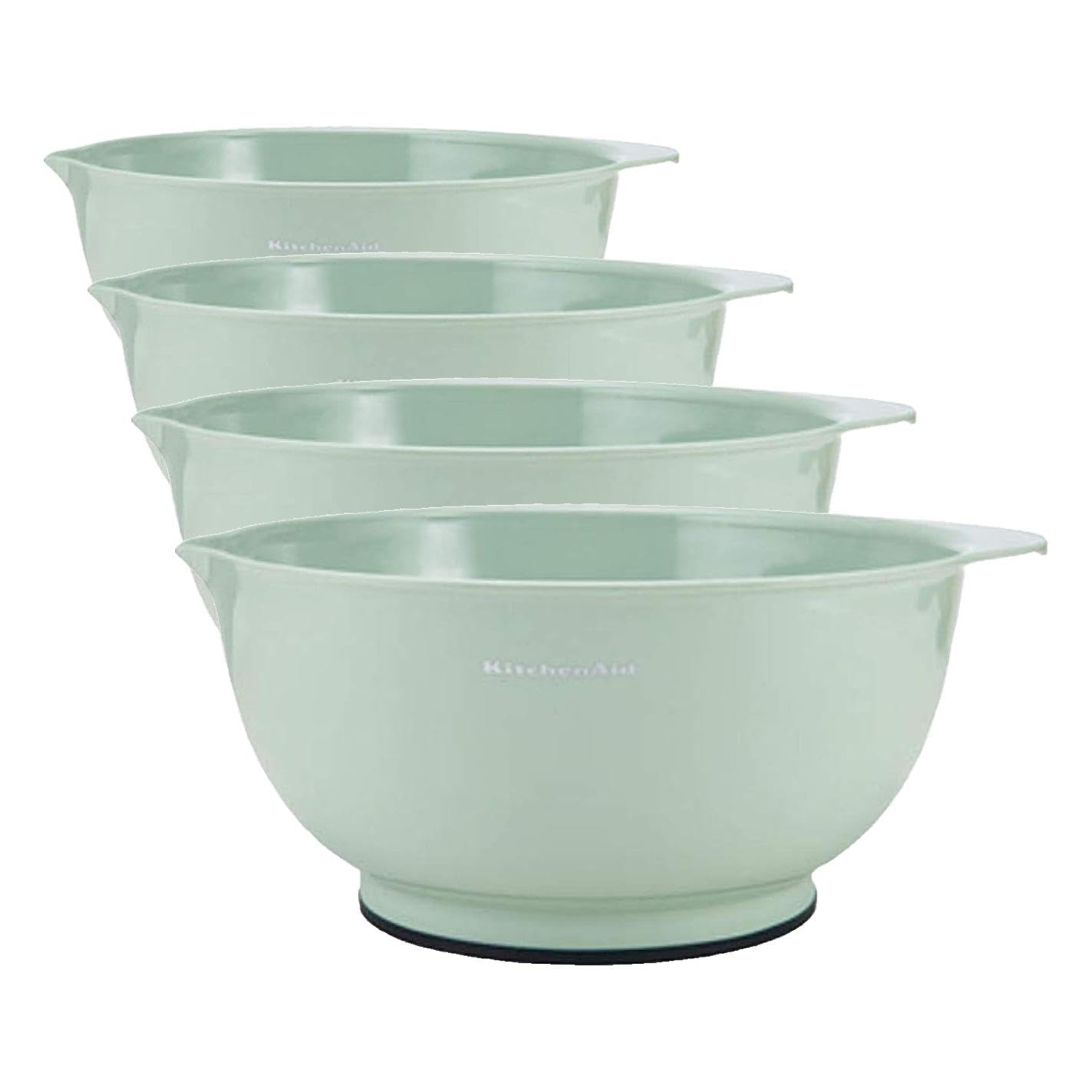 KitchenAid Classic Mixing Bowls, Set of 5, Pistachio (Pack of 4)