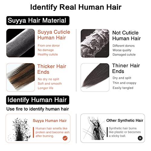 Image of SUYYA Tape In Hair Extensions Human Hair 24 Inch #P4 /27 /T4 Balayage | Remy Human Hair, Invisible Skin Weft, Straight Hair, 20PCS 40G, Ombre Chocolate Brown to Caramel Blonde, Added Length Volume