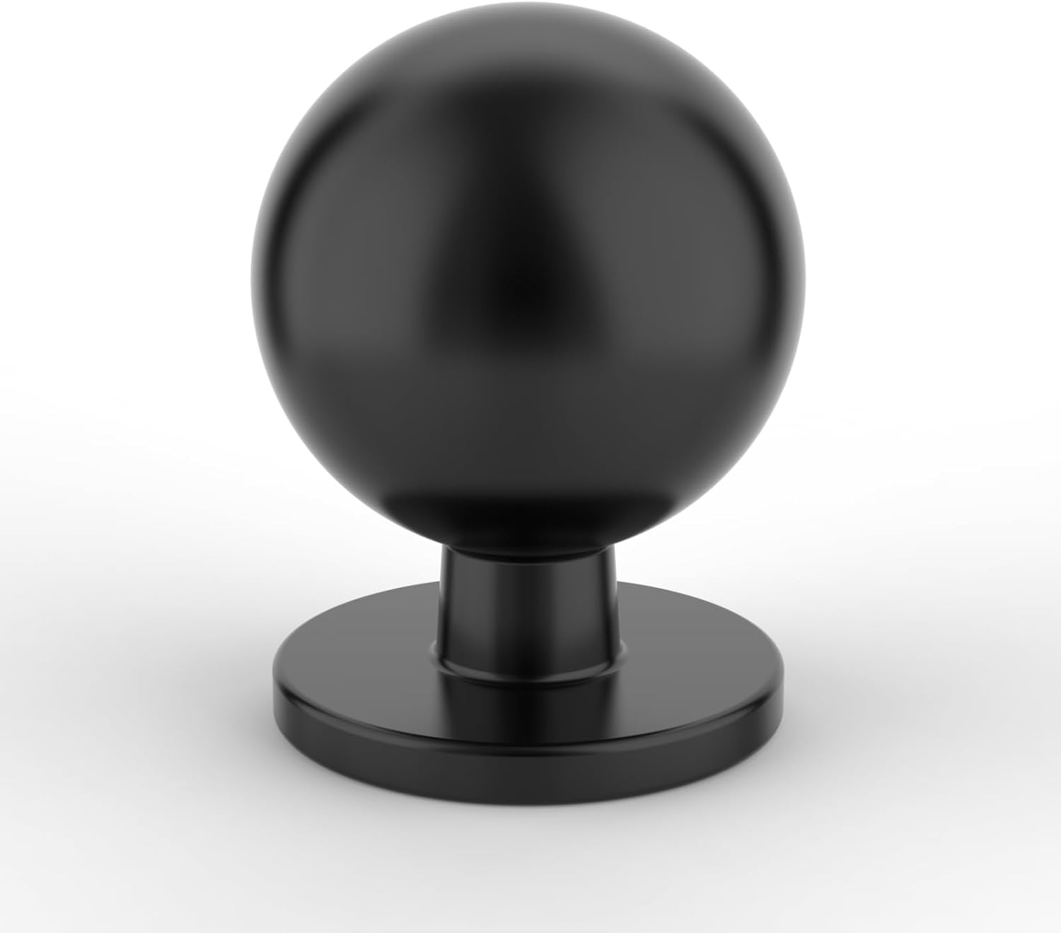 Amerdeco 25 Pack Matte Black Knobs Single Hole Pulls 1
