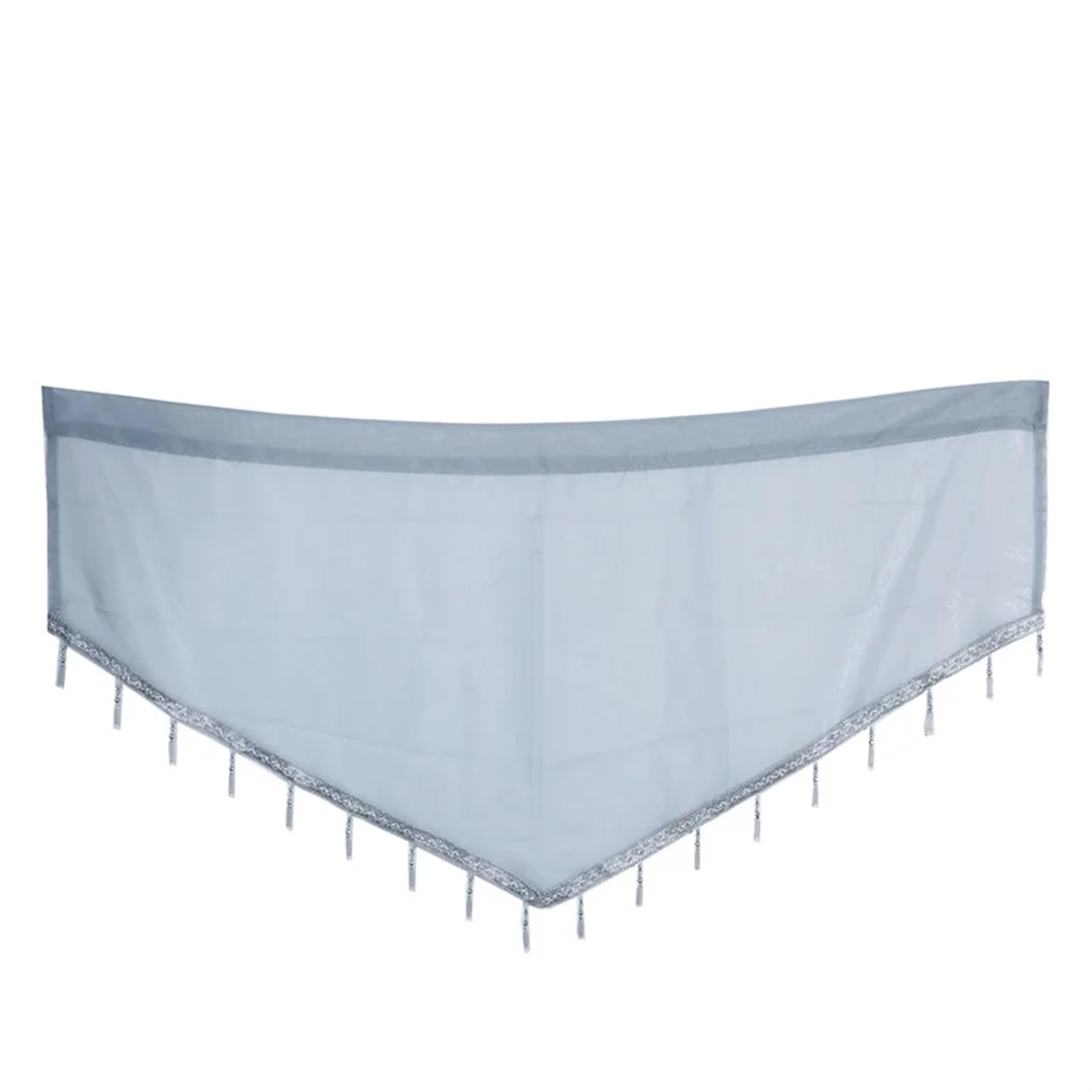 LuoAXINN Short Curtains Solid Color Triangle Shape Kitchen Short Curtain Window Valance Drape Home Decor(Grey)