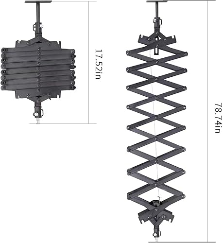 Miniatura 2 de Sistema de riel de techo para fotografía Kit de bisagra de fuerza constante de elevación de 2 M con cuerda de seguridad Accesorios para estudio de