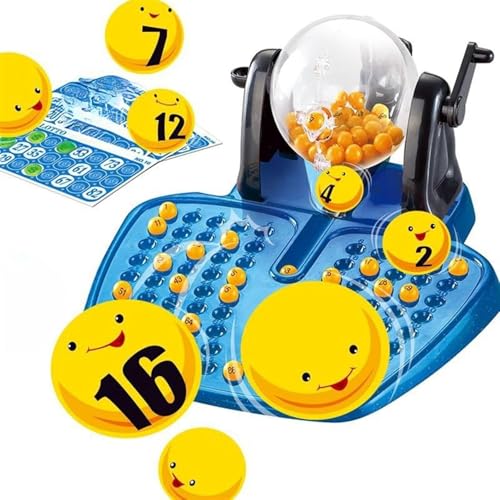 YKingder Bingo Game Deluxe Set - 90 Balls Crank Machine Game Set with Balls Ideal for Large Groups Parties