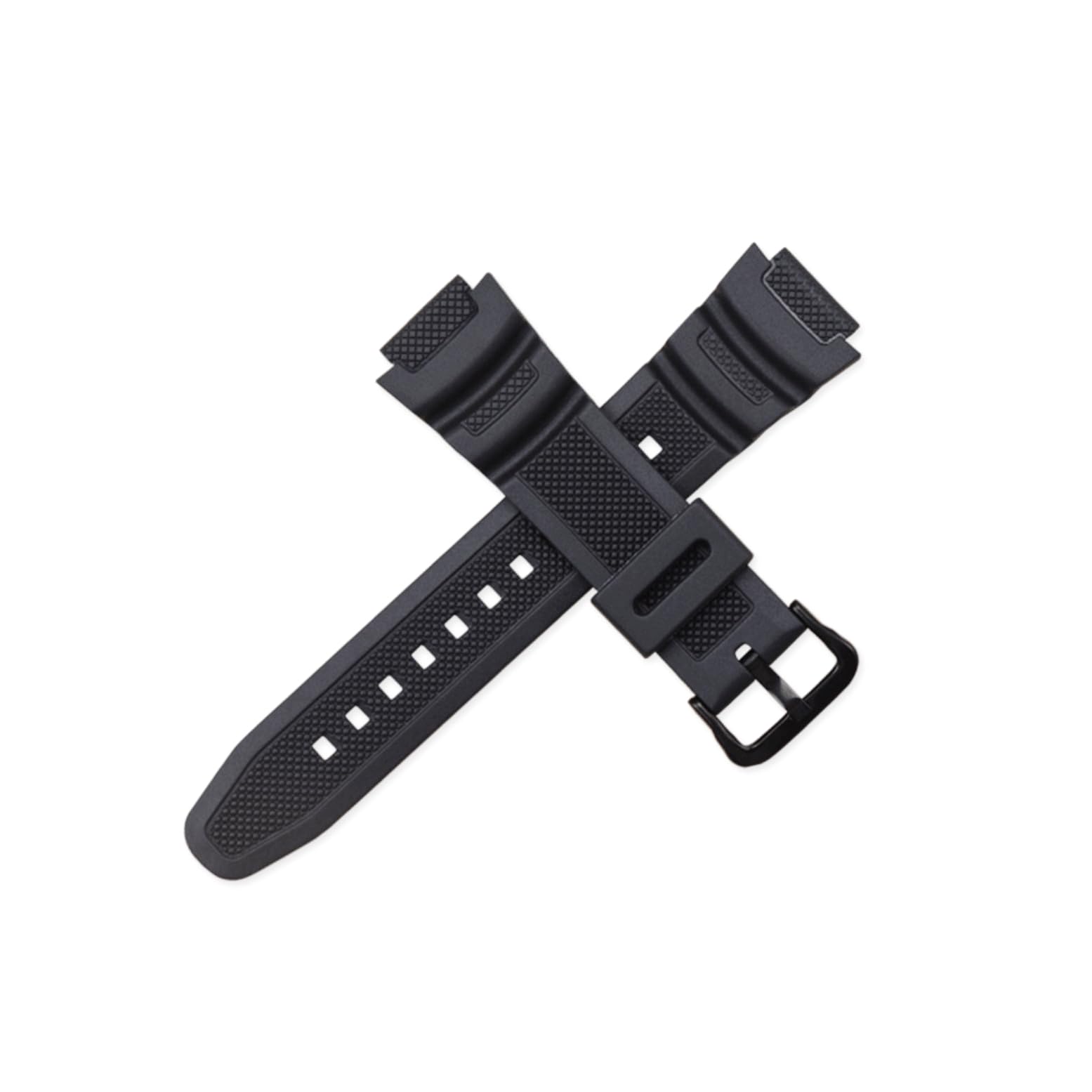Casio AE-1300 AE-1200 SGW-300H SGW-400H SGW-500H W-218H W-219H MRW-200H Correa repuesto caucho negro 18mm impermeable