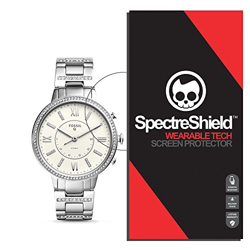 [6-Pack] Spectre Shield Screen Protector for Fossil Hybrid Smartwatch Q Virginia Case Friendly Fossil Hybrid Smartwatch Q Virginia Screen Protector Accessory TPU Clear Film