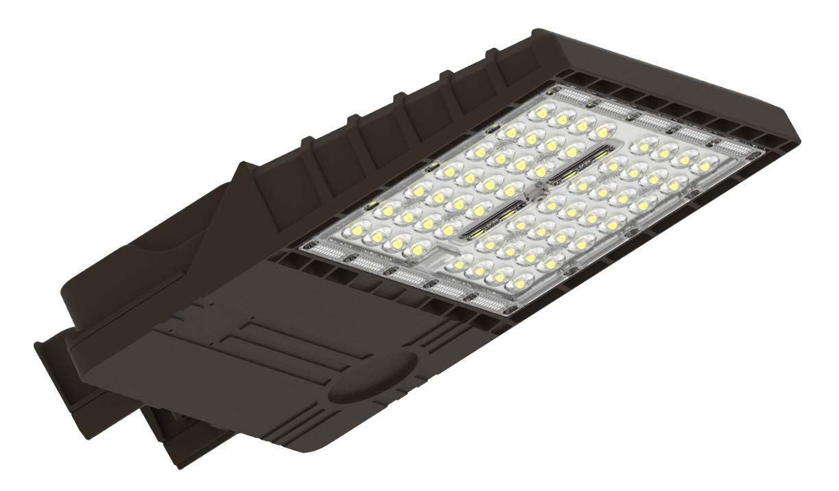 LEDONE 100-347V LED Parking Lot Light, 0-10V Dimmable 100W Commercial LED Shoebox Light, 5000K, 13579LM, LED Street Lighting (Sensor, Remote and 4 Mounting Options NOT Included), UL Listed, 1PK