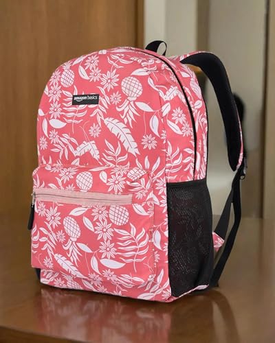 Image of amazon basics Durable Lightweight 2 Compartment 15 L Backpack (Multicolour Print) | Comfortable & Stylish Design | Organized Storage with Multiple Compartments | Ideal for School, College & Travel