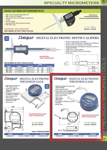 Calibrador digital Dasqua de 0-25mm miniatura 2