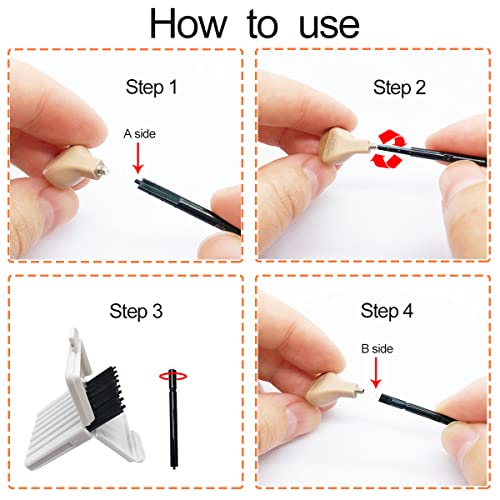 Minireceiver Hearing Aid Wax Guards Filters For Signia/Siemens, Hearing Aids Minir Wax Traps With Cleaning Brush Kit Tools And Carry Case-24 Filters #TOP3