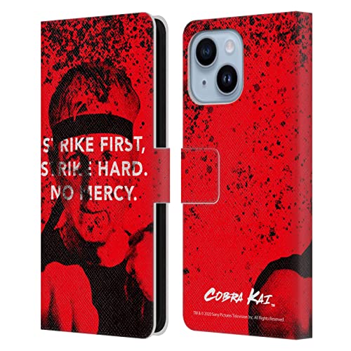 Cobra Kai Étui Portefeuille iPhone 14 Plus Cuir John Lawrence en Voyage et au Bureau