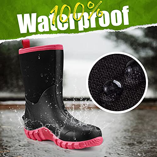 TIDEWE Women's Insulated Neoprene Rubber Boots #TOP30