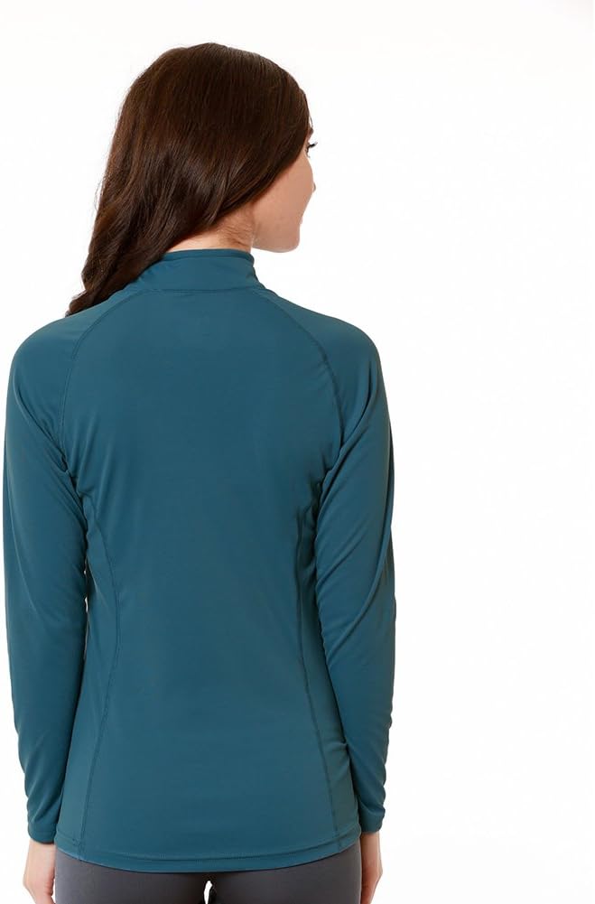 Nozone Tuscany Long Sleeved UPS 50+ Women's Sun Shirt, Quarter Zip Polo for Women