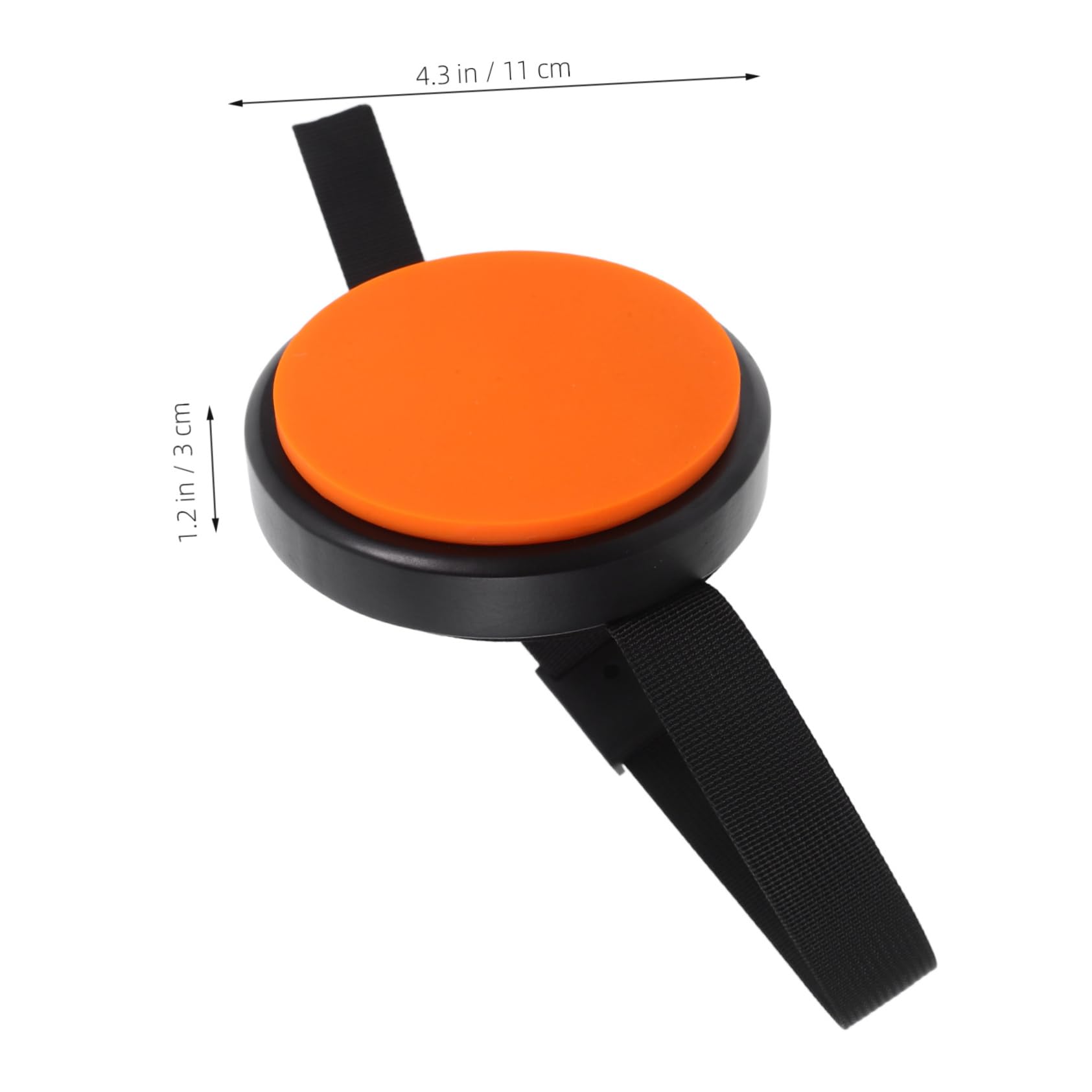 Yardwe Almohadilla De Práctica Para Batería De Silicona Naranja Portátil Correa Ajustable, Pad De Batería Silencioso Para Uso Casa y Entrenamiento De Percusión
