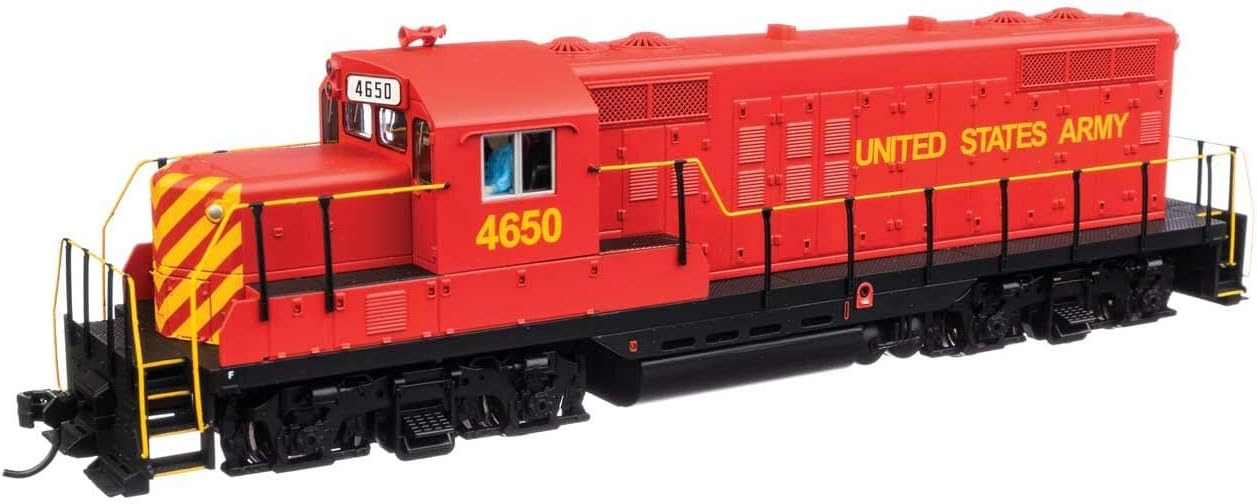 Walthers Mainline 910-20431 HO Scale EMD GP9 Phase II with Chopped Nose - ESU(R) Sound and DCC - US Army #4650