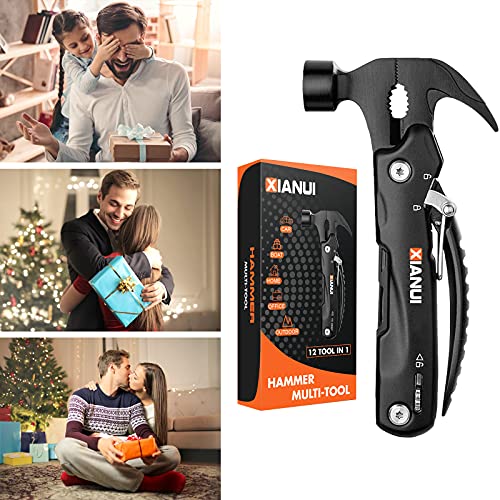 Gifts for Men, Stocking Stuffers for Men, Camping Survival Gear Multitool Hammer 12in1, Mens Gifts for Christmas, Cool Gadgets for Men, Unique Men Gift Ideas for Dad Husband Boyfriend, Tools for Men - Thumbnail 7