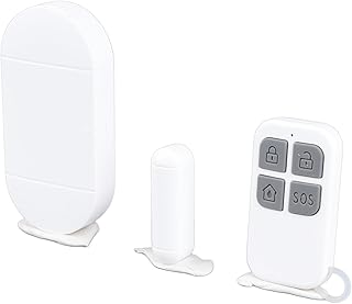 Wireless Door Door Window Alarm, Window Magnetic Sensor Alarm, Anti Burglar Alert, Door Magnetic Sensor, DIY Protection, for Home Hotel Garage Apartment Shop, White