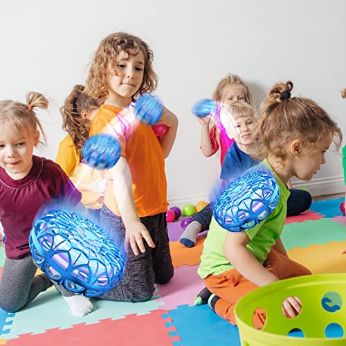 Isyoung Hand Operated Boomerang, Mini Drone For Kids Adult, Flying Spinner Ufo With Led Light Indoor Outdoor Gift Toys For Boys (Blue) #TOP7