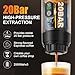 Imagen de Generchin Cafetera Expreso Eléctrica Portátil : Cafetera de Camping con Autocalentamiento de 20 Bares