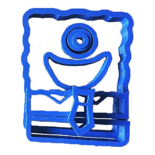 Cuticuter Bob Esponja Cortador de Fondant, Plástico, Azul, 8x7x1.5 cm